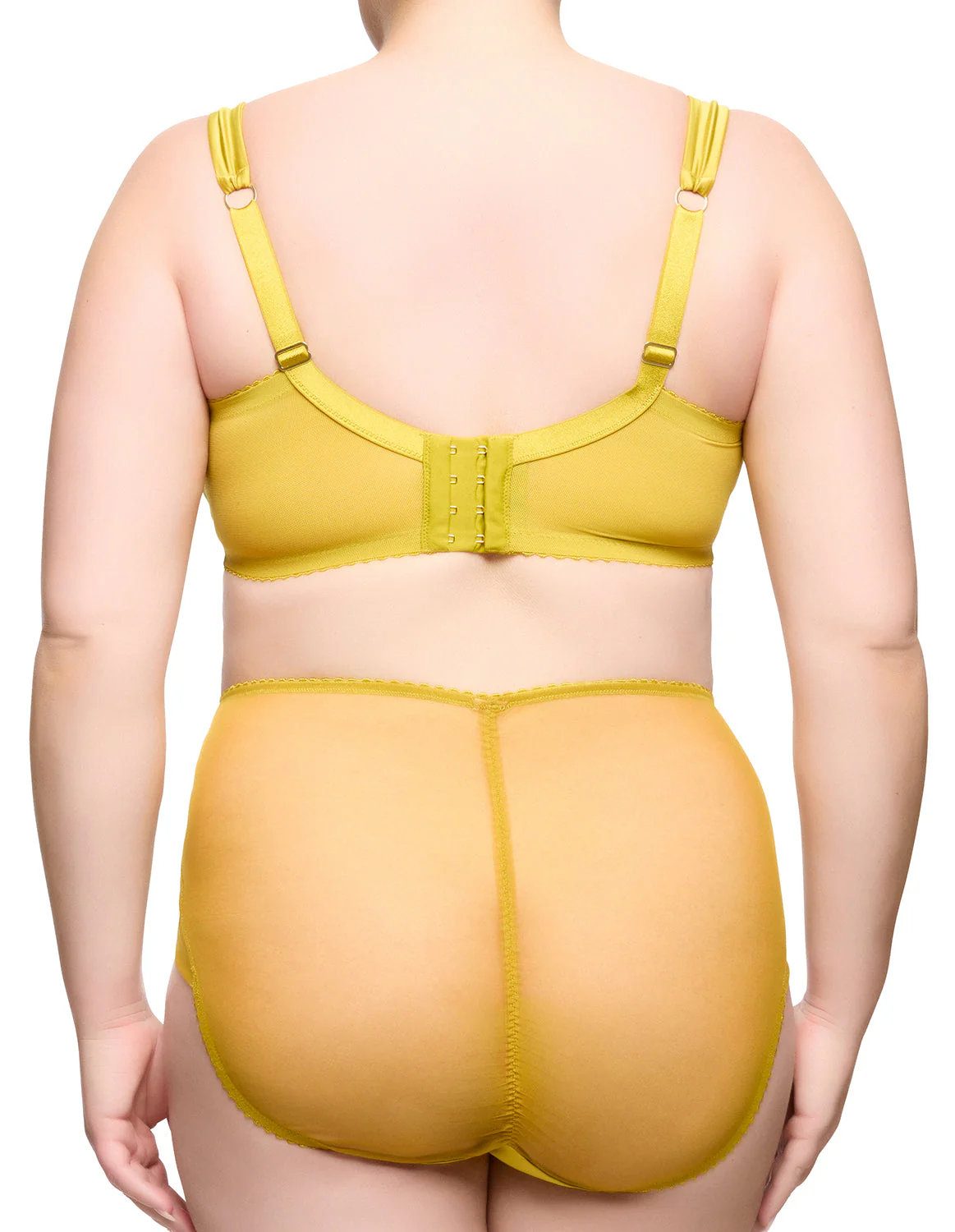 Julie's Roses Full Figure Underwire Bra - Chartreuse - Image 2