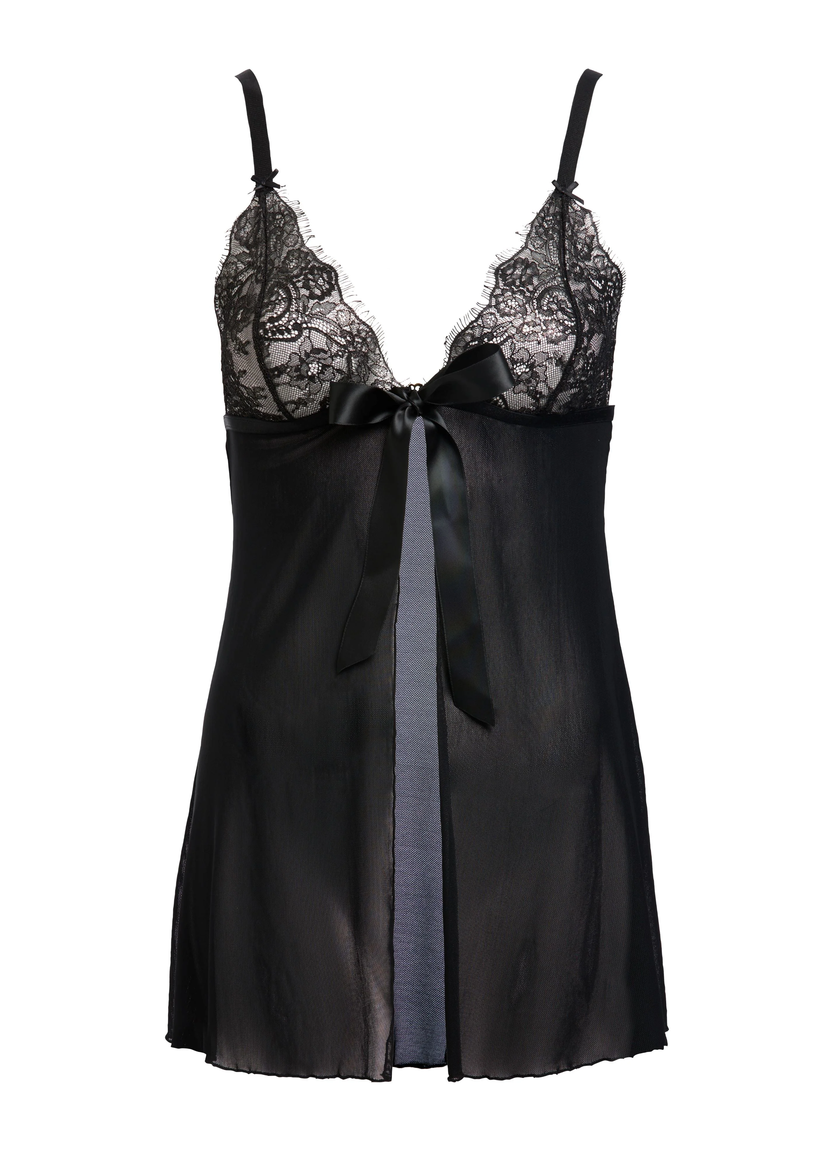 Fantacist Open Babydoll - Black - Image 3
