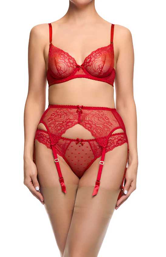 Fiamma Underwire Bra - Rose Red - Image 3