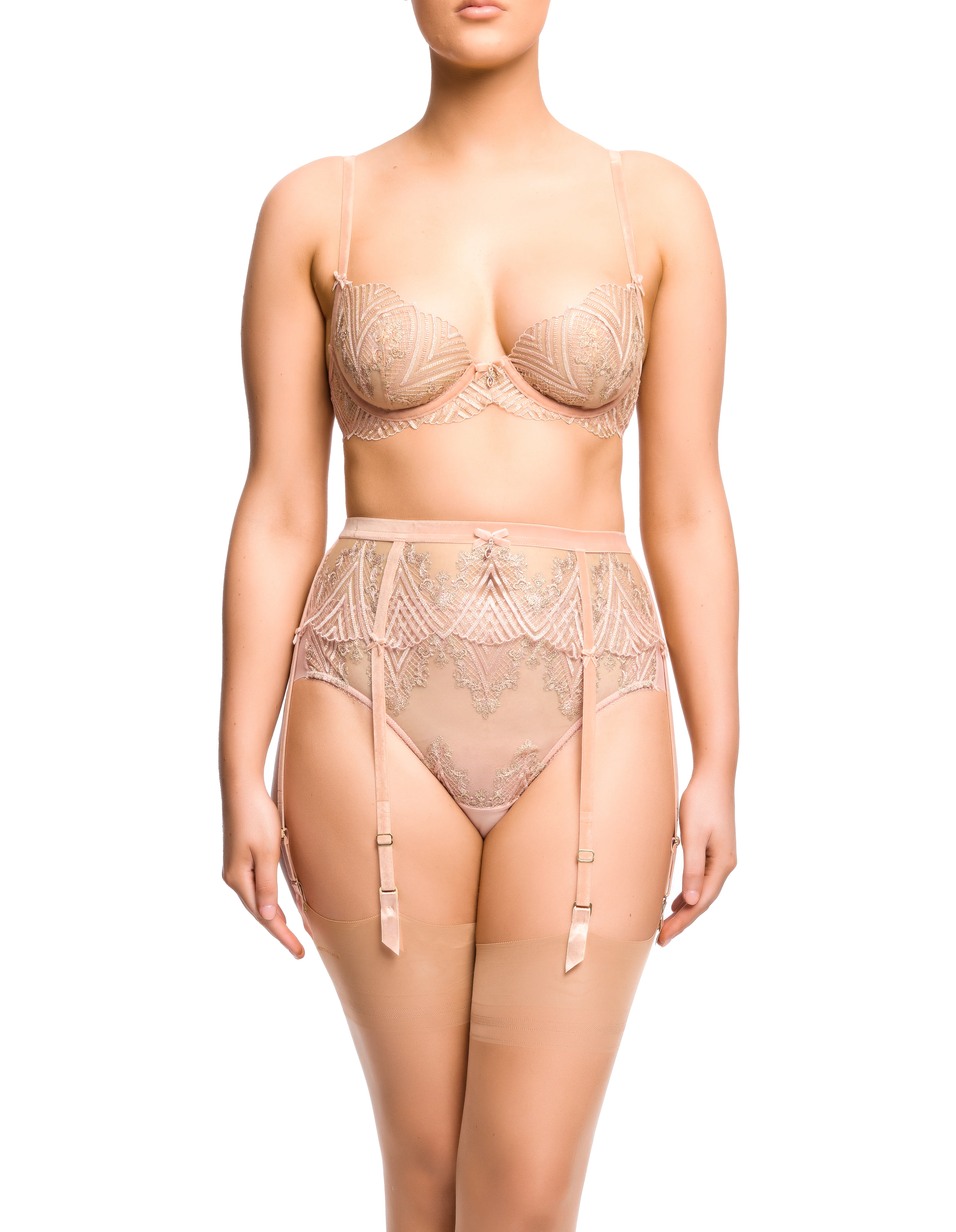 Fortunia Plunge Bra - Vintage Peach - Image 4