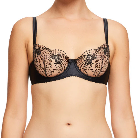 Julie's Roses Underwire Bra - Black
