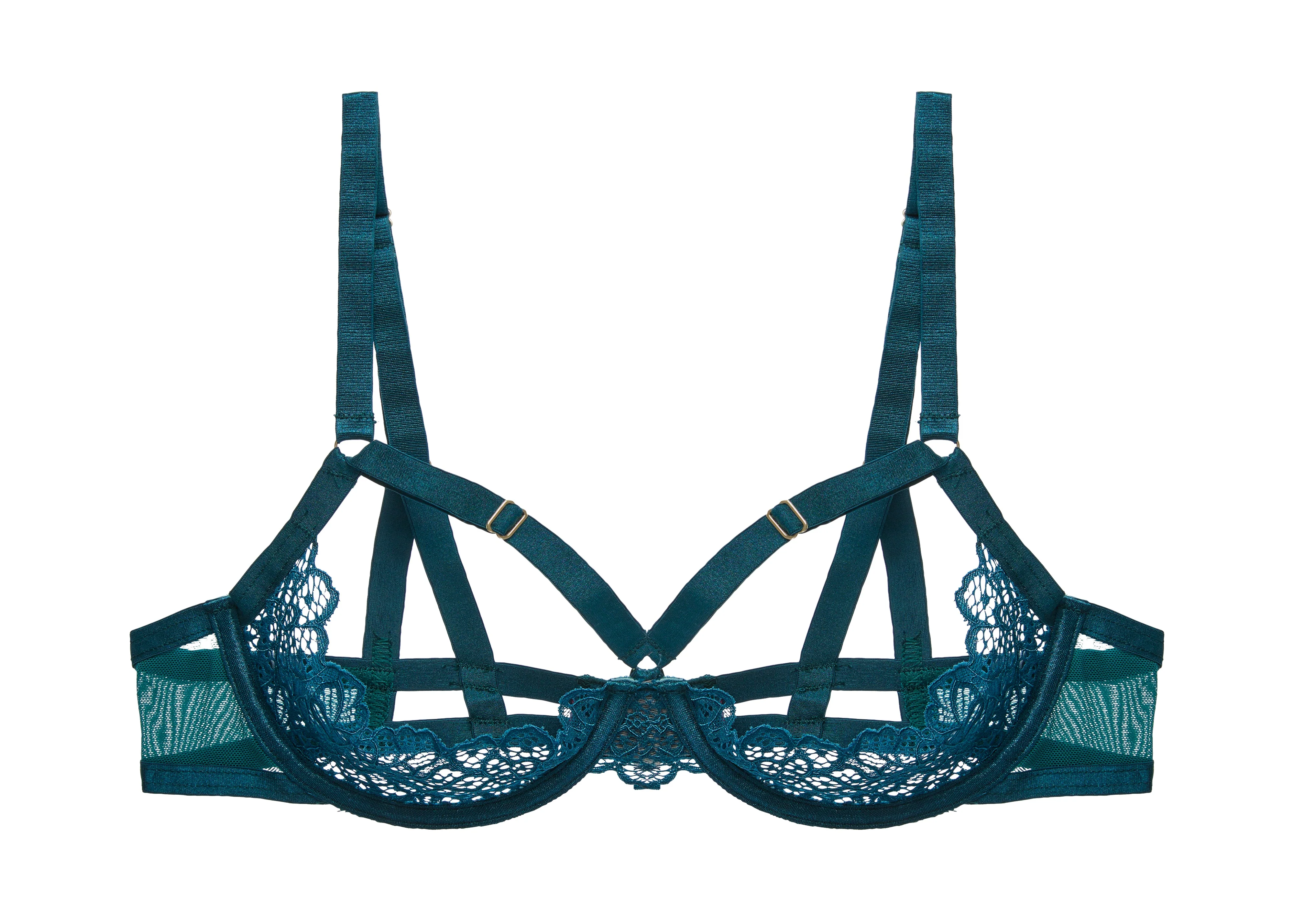 Madame XXX Quarter Cup Bra - Shady Spruce - Image 4