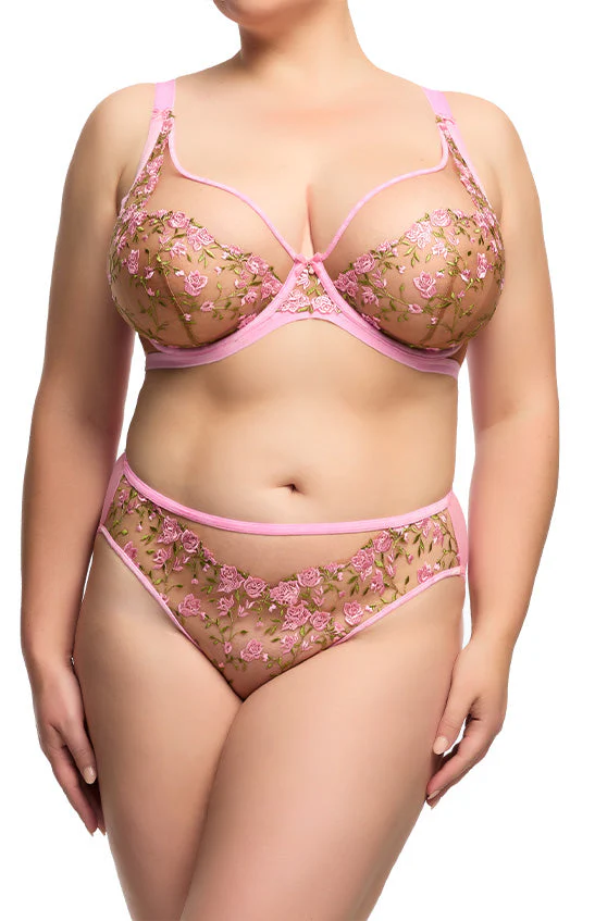 Rosewyn Hi Cut Brief - Charming Pink - Image 3