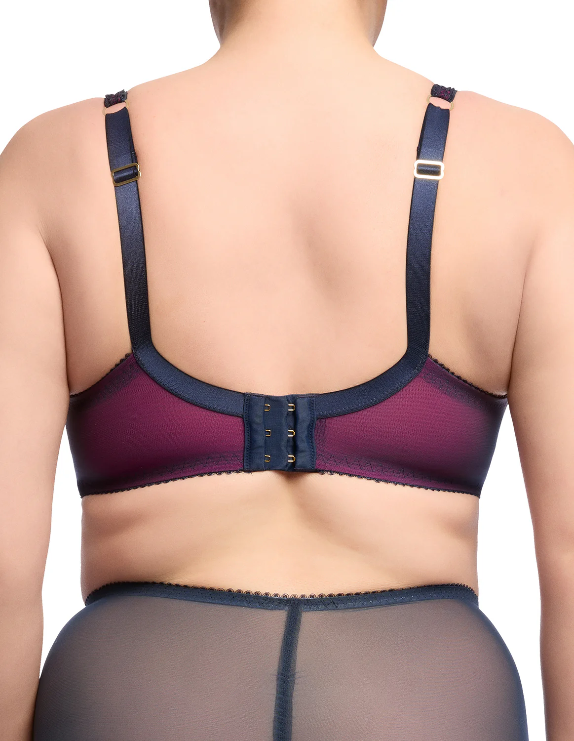 Savoir Faire Full Figure Underwire Bra - Navy - Image 2