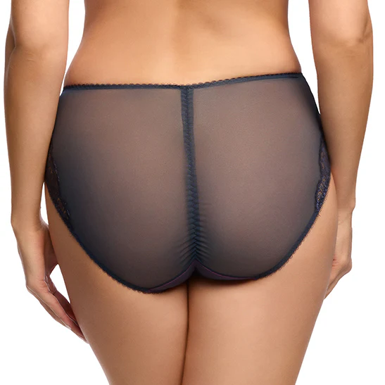 Savoir Faire Hi Cut Brief - Navy - Image 2