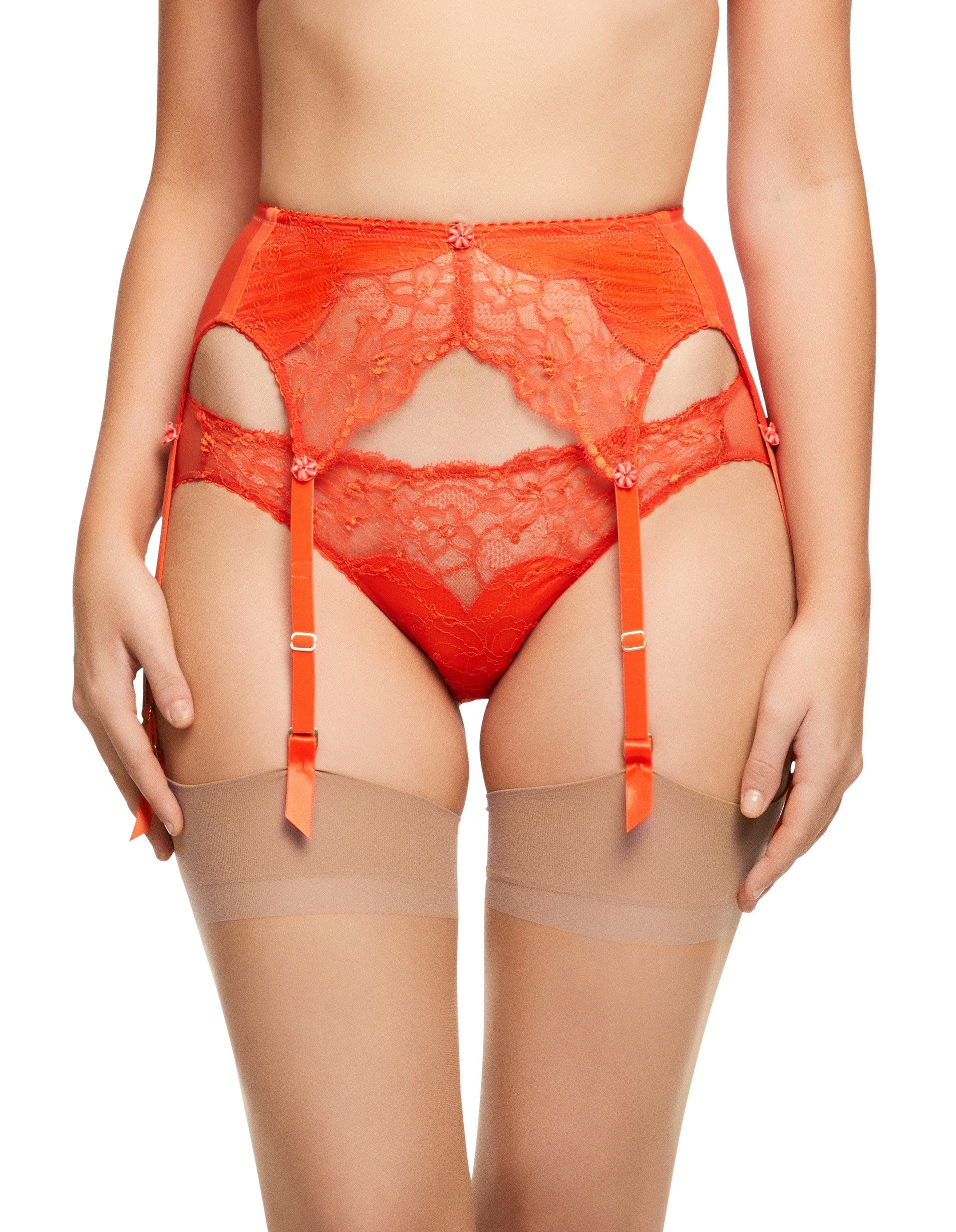 Tryst Suspender - Poppy