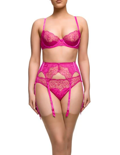 Tryst Suspender - Fuchsia - Image 3