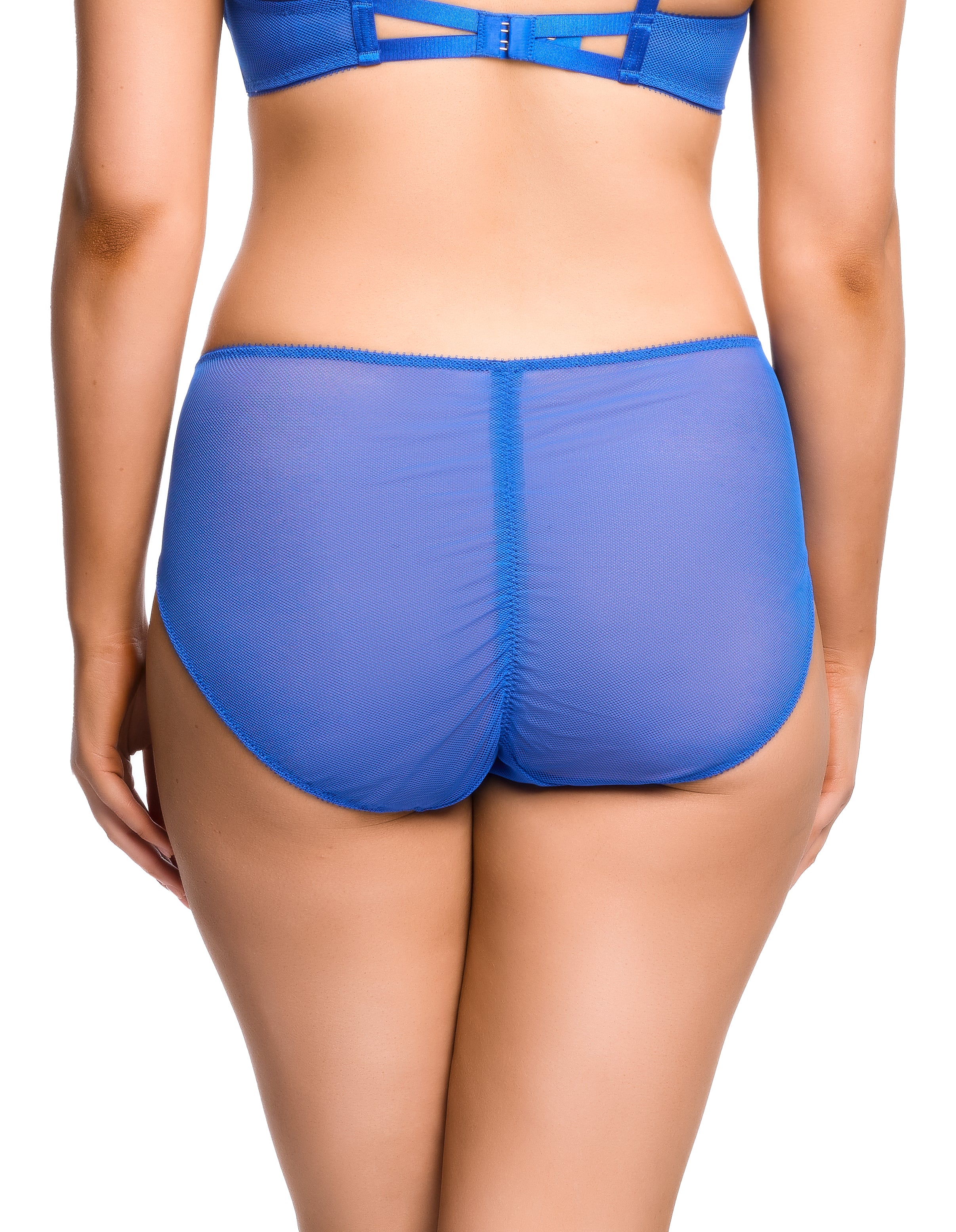 Victresse Foil Hi Cut Brief - Electric Blue - Image 2