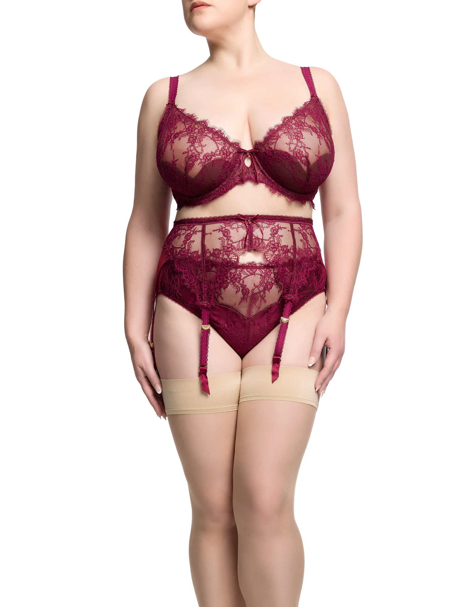 Zsa Zsa Curve Underwire Bra - Mulberry - Image 3